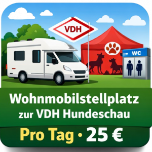 Wohnmobilstellplatz zur VDH Hundeschau